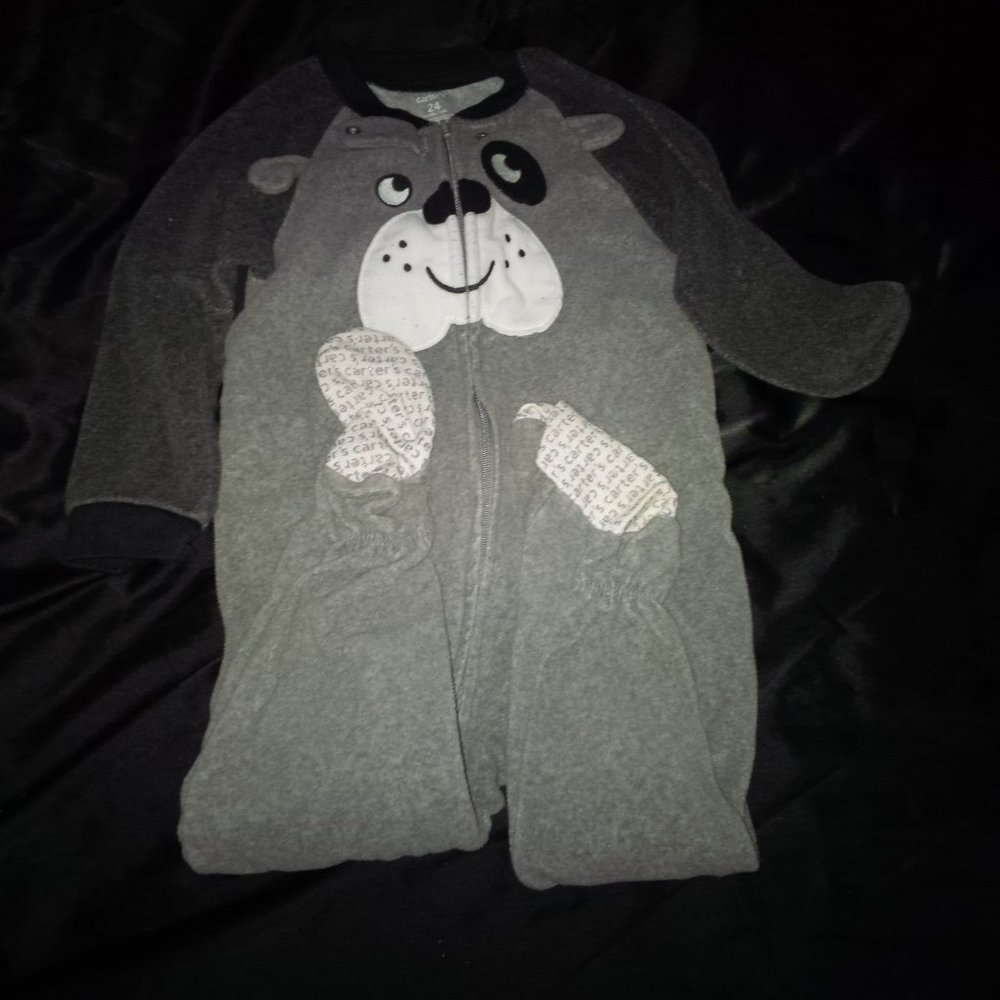 Carters Boys Dog face pajamas